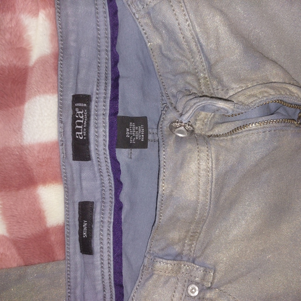 Silver Skinny Jeans